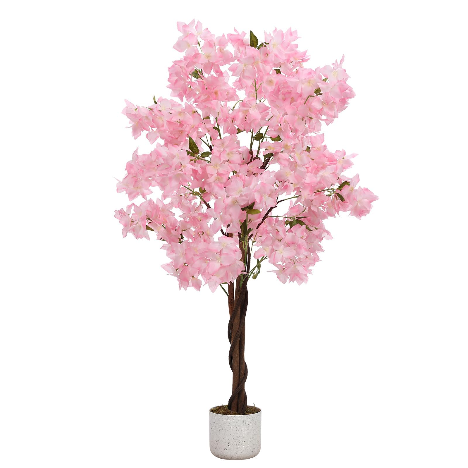 IDEALHOUSE Albero di ciliegio artificiale, 120 cm, con fiori di farfalla