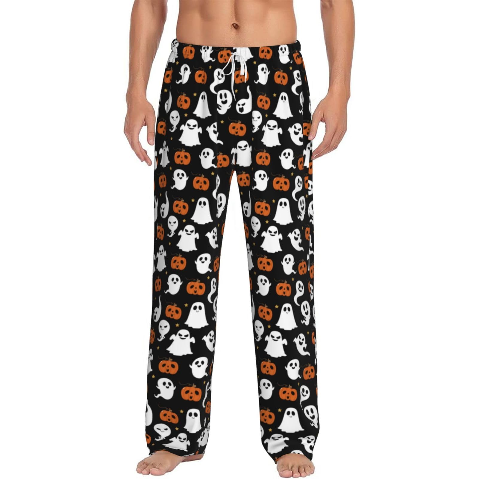 oattow Halloween Pajama Pants Funny PJ Pant for Men Women Matching Couples Unisex-picture-39
