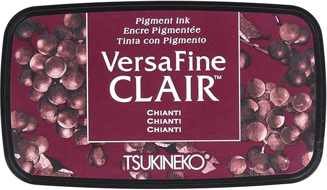 Tsukineko VF-CLA-151 Chianti Versafine Clair Ink Pad, Synthetic Material, Pink, 5.6 x 9.7 x 2.3 cm