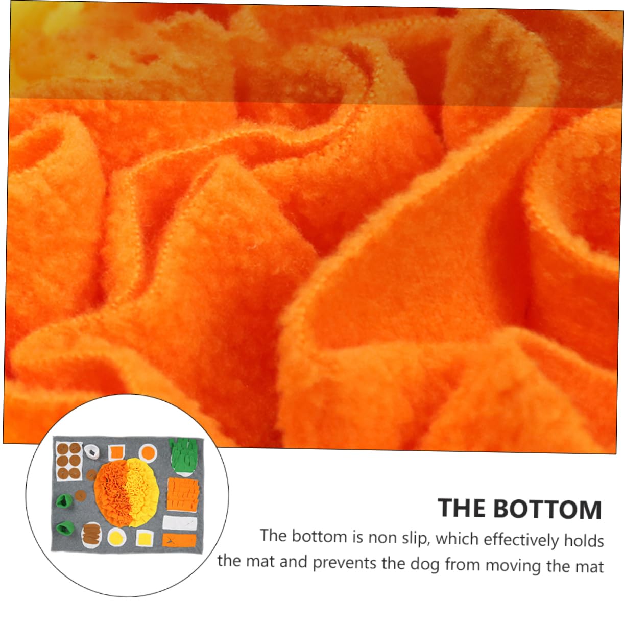 HANABASS Tapis D'entraînement pour Chien Mangeoire Lente en Flanelle pour Stimuler L'odorat et Réduire Le Stress