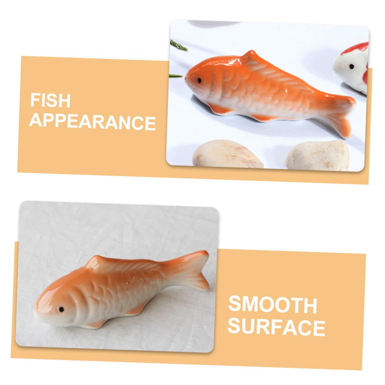 ABOOFAN Lot De 5 Décorations Daquarium sous-Marines Adorables Figurines De Poisson 2 Pièces X 5