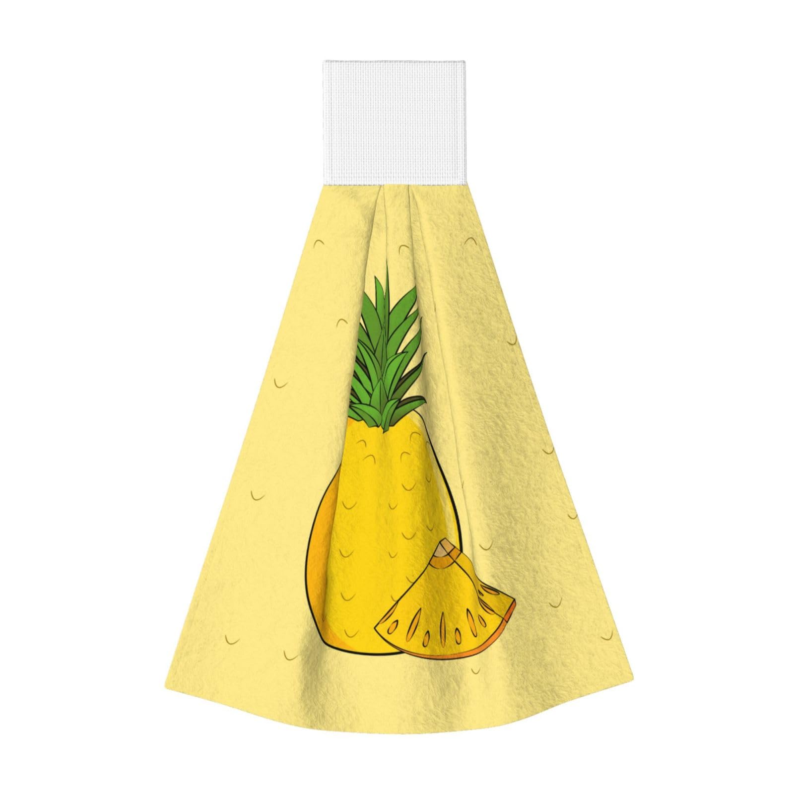 cartoon pineapple Highly Absorbent Dish Towels Soft Coral Fleece Wipe