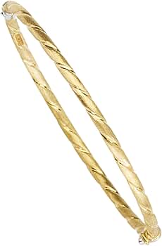 14kゴールドバングル Amazon | Lucchetta - スモールゴールドバングル7インチ