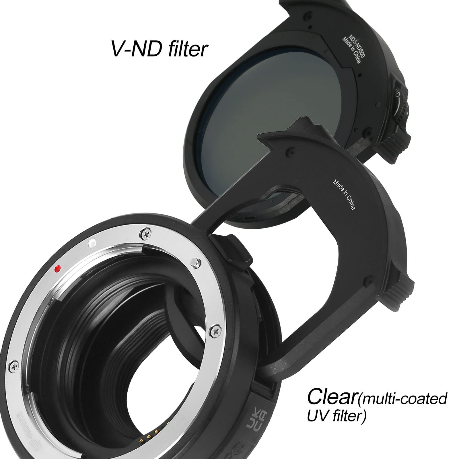 Adapter Meike Autofocus Canon EF EOS-M Variable ND UV Filtri - Dettaglio