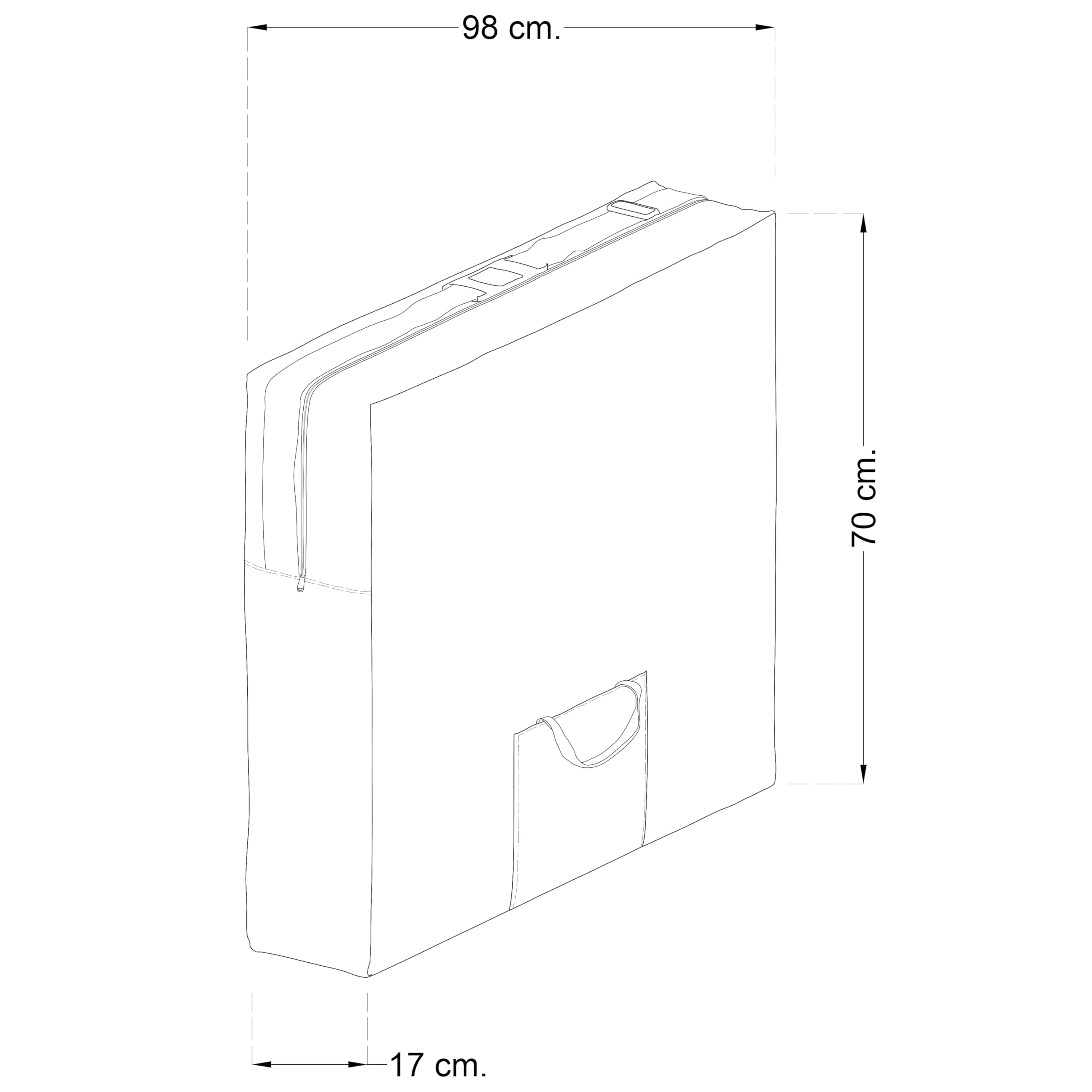 Beltom® Borsa per Trasporto Lettino da Massaggio Custodia Borsone Porta lettini per Fisioterapia e Massaggi