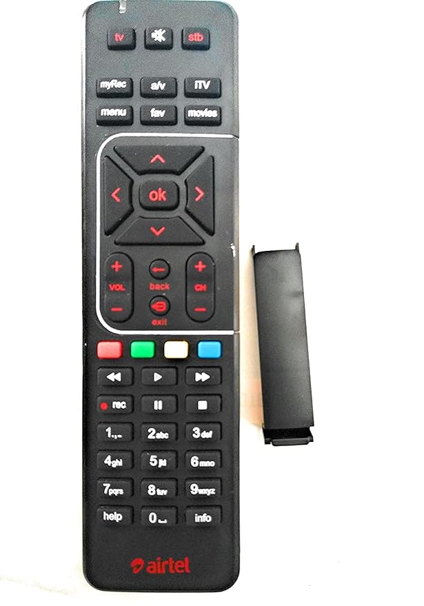 Buy Airtel HD Remote Control with Recording Feature Compatible for