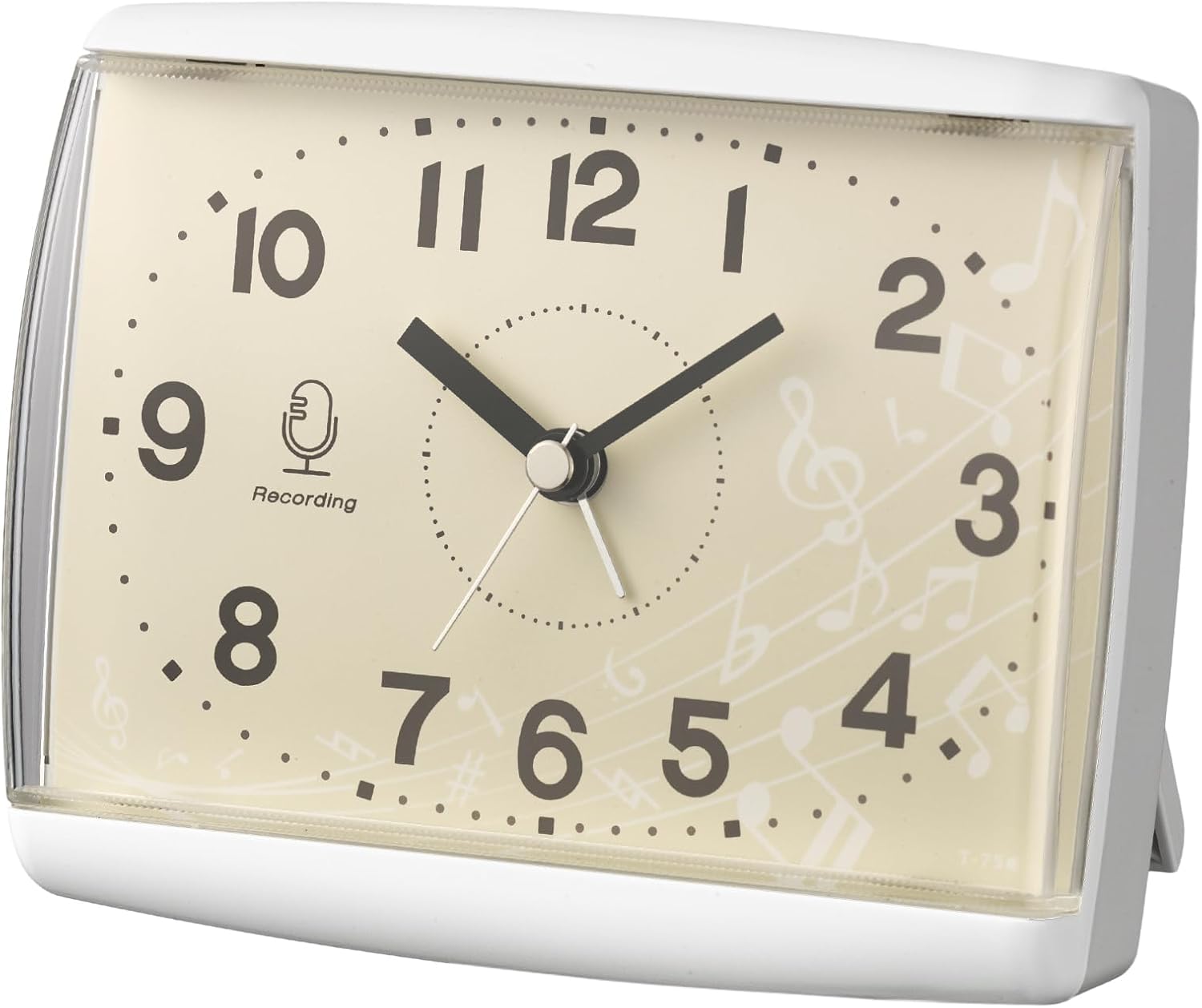 MAG(マグ) 目覚まし時計 録音機能付き アナログ 静音 連続秒針 ホワイト T-756WH-Z