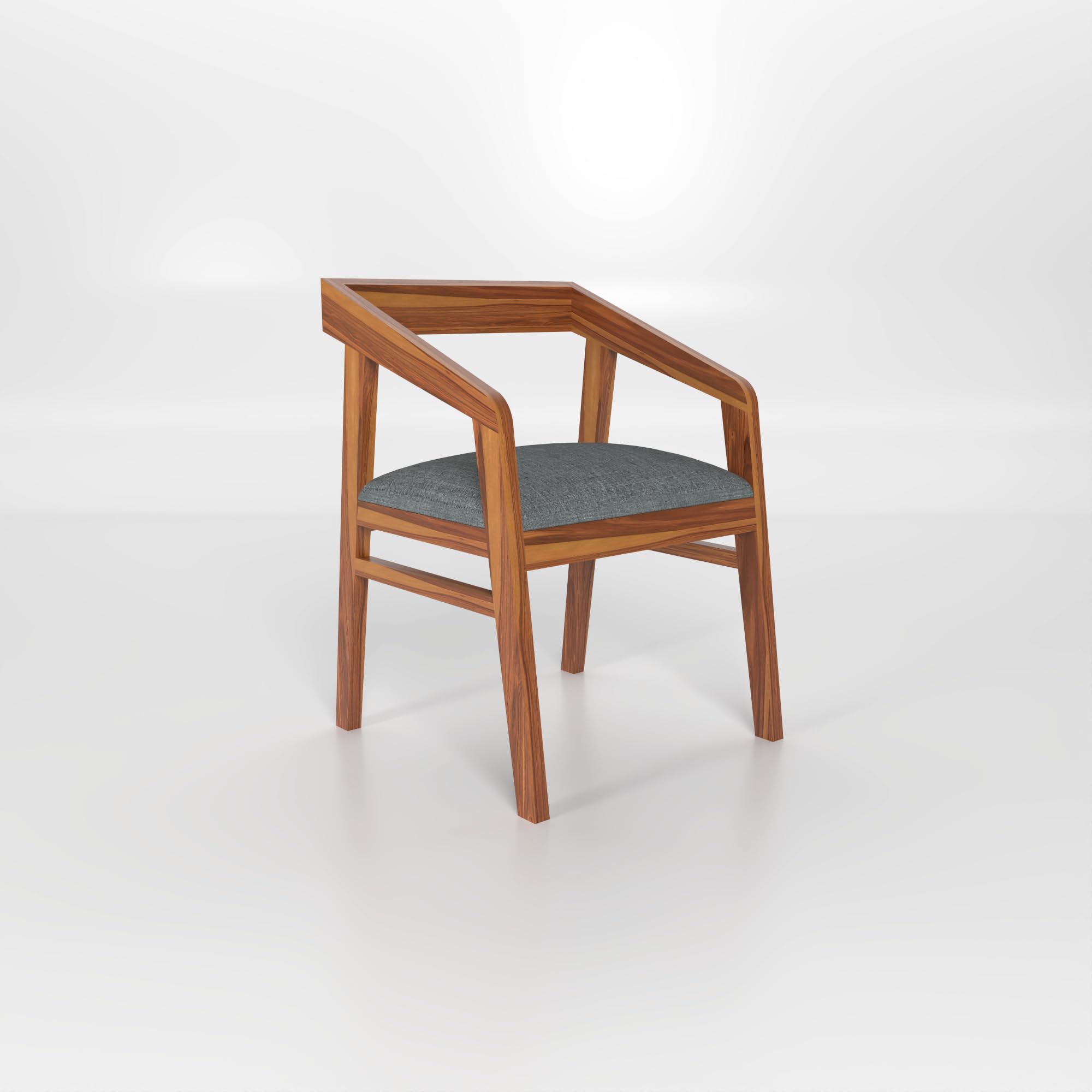 Handwoody Solid Sheesham Wood Arm Chair for Living Room | Armchair