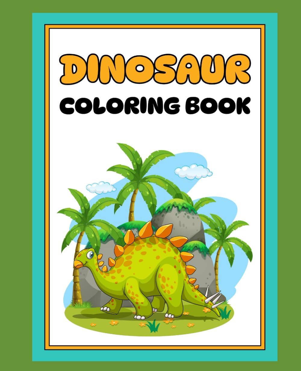 Dinosaur coloring book: Different types of Dinosaurs