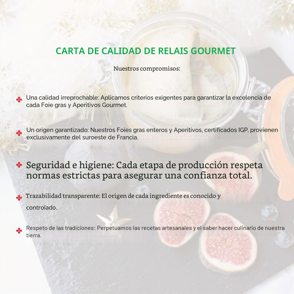 Relais Gourmet La Caja de las Maravillas Clásica 3 × 80 g – Trío de Foie Gras Enteros Natural, al Armagnac y al Piment d'Espelette – Artesanal Francés – Sin Conservantes, Aditivos ni Colorantes