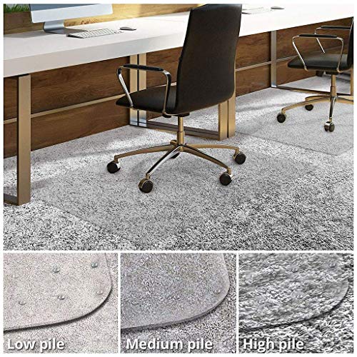 Alfombras silla de oficina rectangular protector transparente antideslizante desk mats 2mm 3
