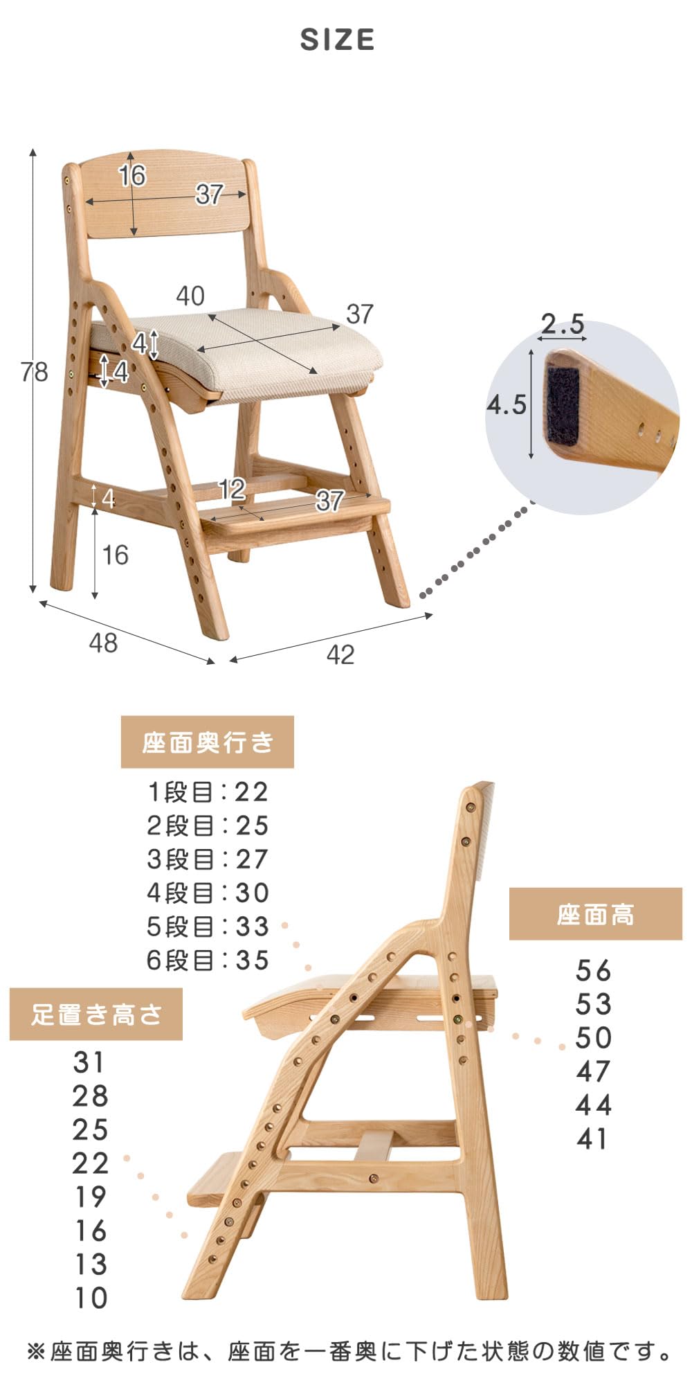 ②なな出品　椅子部分 Amazon.co.jp: タンスのゲン【現役ママが考えた 洗える＆高耐久