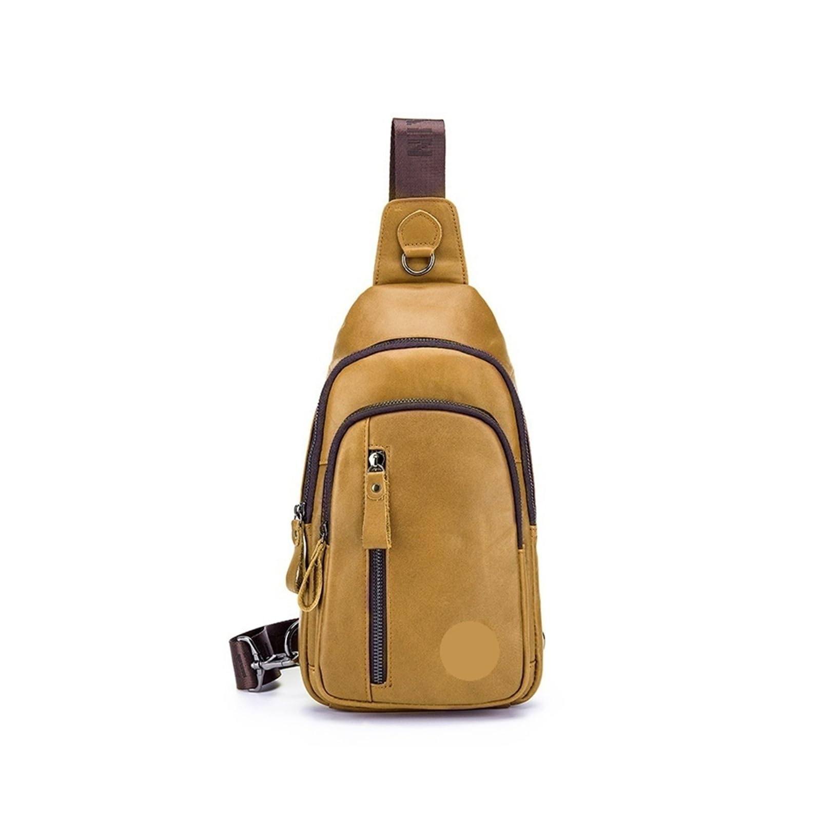 Sac de poitrine en cuir véritable homme pour sécuriser vos effets personnels
