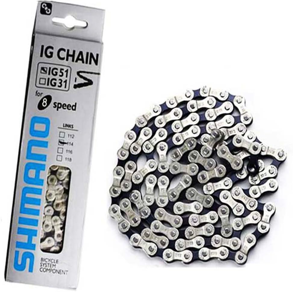 Winlauyet Bicycle Chain 116 Links 9-Speed for Shimano Mountain Bike Gears Bicycle Chains, silver, 9-Fach - Image 4