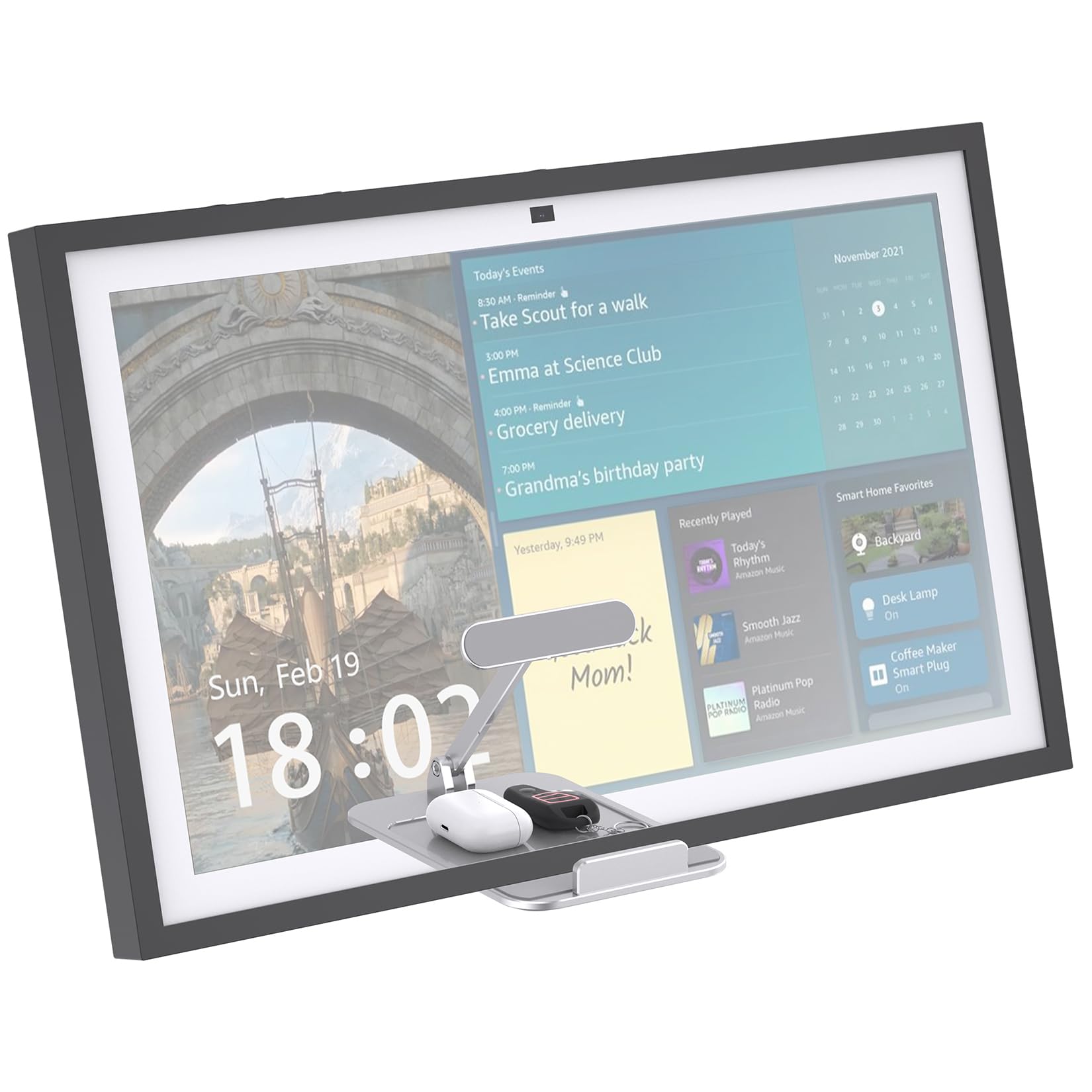 ITSHOM Tilt Stand for Show 15 1st 2nd Gen Ipads Tablets Made of Heavy-Duty Aluminum Device Sit On