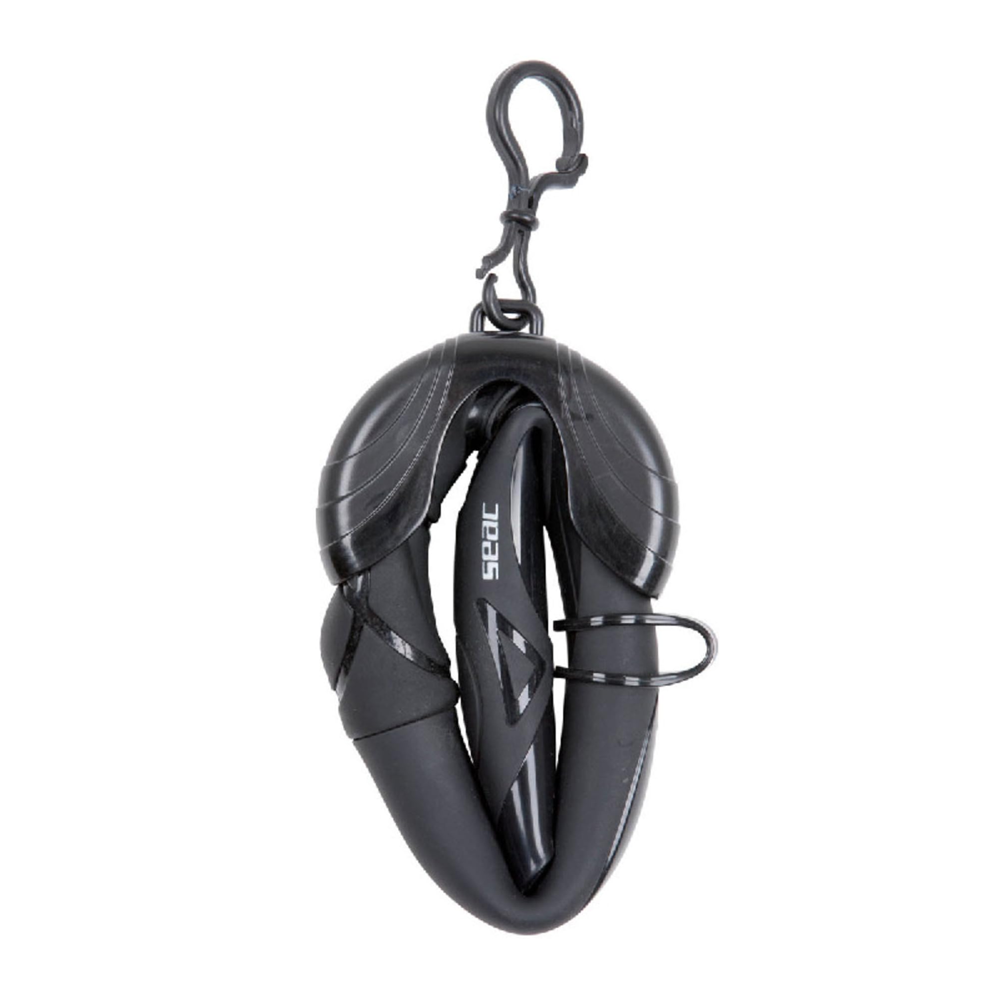 SEAC Set Bis Pura, Maschera Monolente Antifog Anti Appannamento con Fibbia 3D e boccaglio Turtle pieghevole in silicone Ipoallergenico Set per Immersioni e Snorkeling