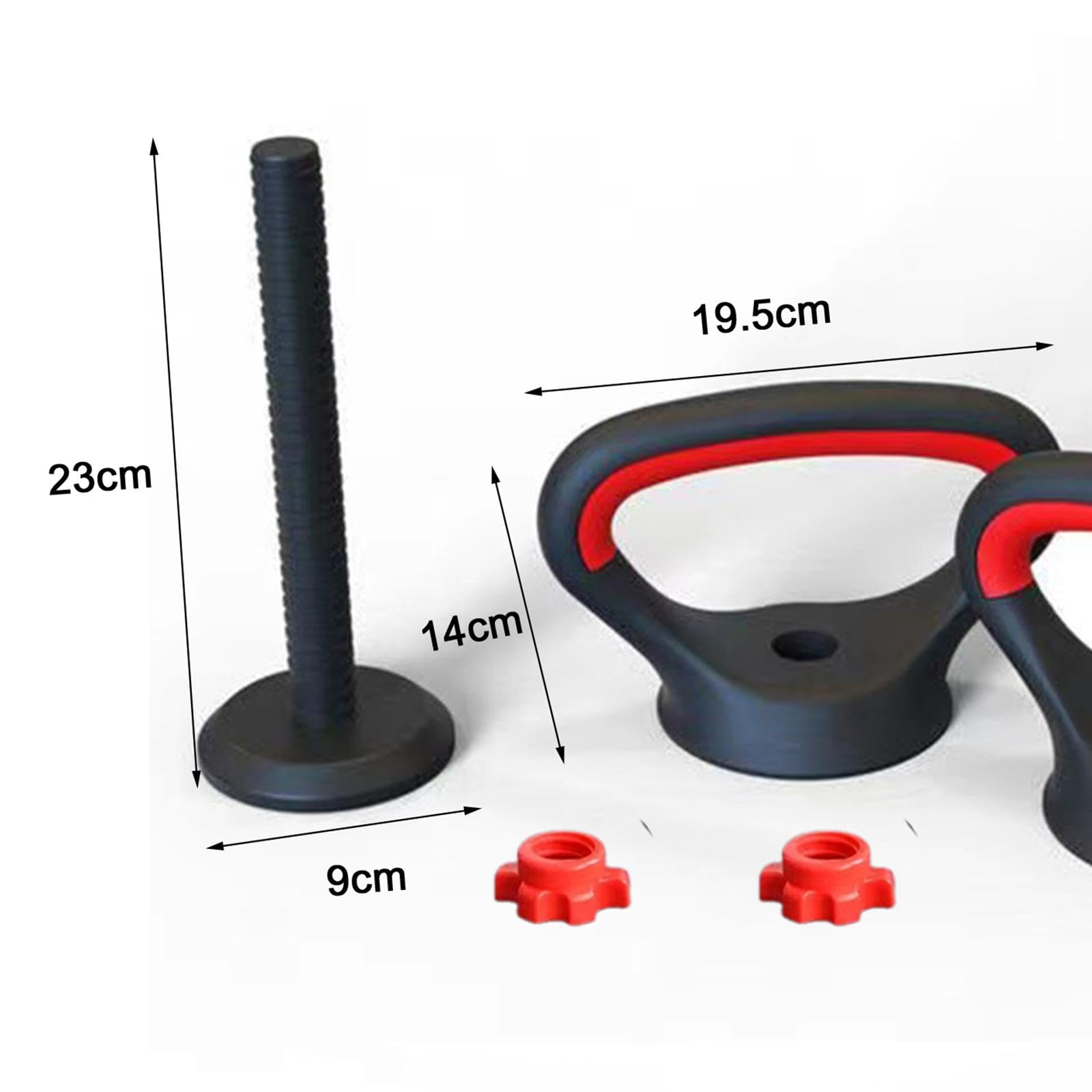 F Fityle Maniglia per Kettlebell, Impugnatura per Pesi Sollevamento Pesi Indoor Sport Bodybuilding Allenamento Domestico Competizione Fitness Impugnatura per
