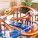 KIZONLY Puzzle Racer Kids Car Track Set, 4-Tier Race Tracks for Kids Ages 3-5 with 3 Cars, Traffic Parts, Trucks for Toddlers 2-4 Years, Floor Puzzle Tracks Car Gift for Boys Girls 3 4 5 Year Old