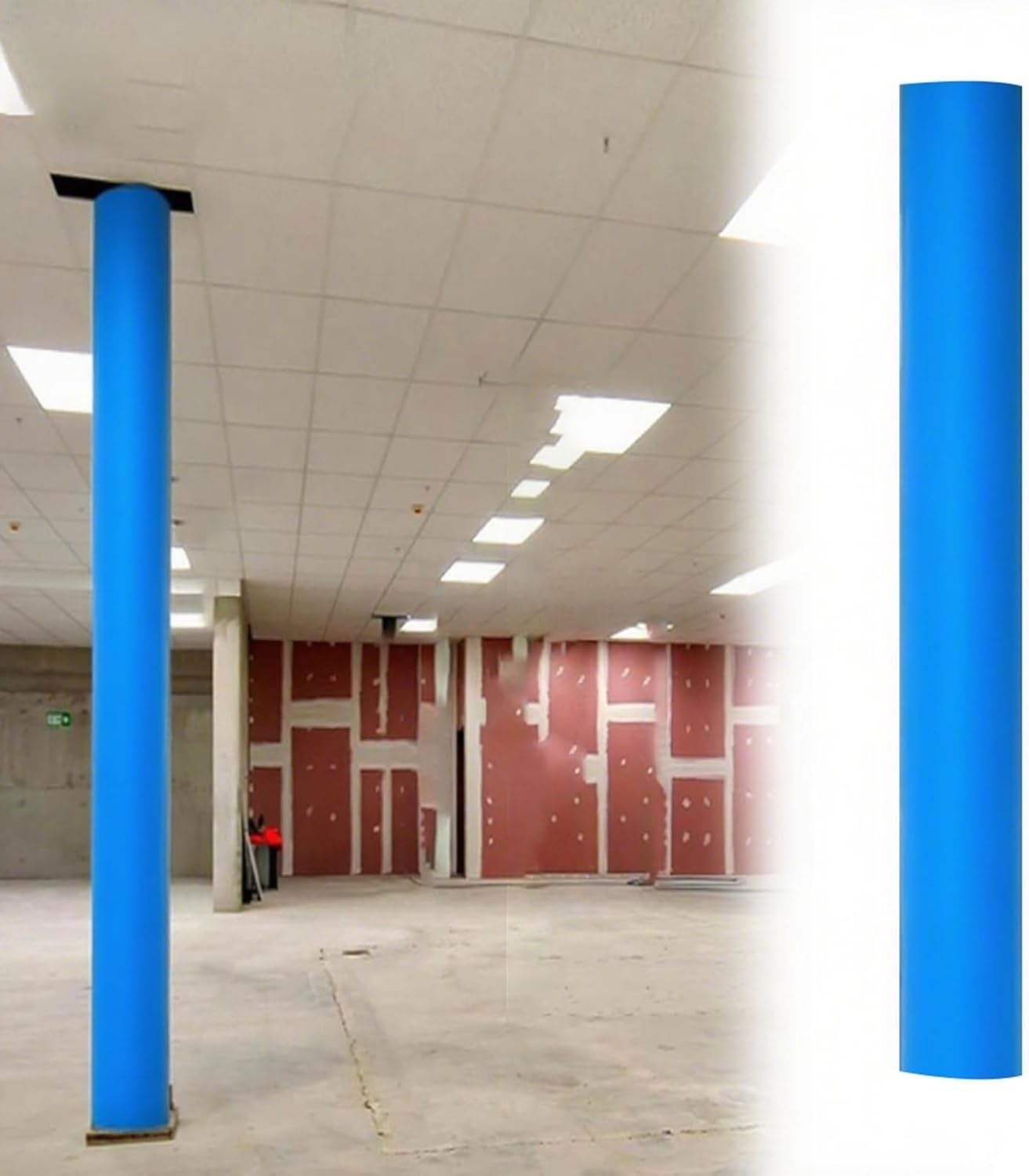 Imbottitura Palo Avvolgente 150cm Colonna Protettiva Garage 80mm