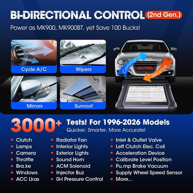 XTOOL D8S AI-Assisted Bidirectional OBD2 Scanner with Topology Mapping | 2026 Upgrade of XTOOL D8, Scan Tool 42+ Reset, Full System Automotive Scanner Diagnostic Tool, PMI for Ford, FCA/CANFD/DoIP thumbnail 8