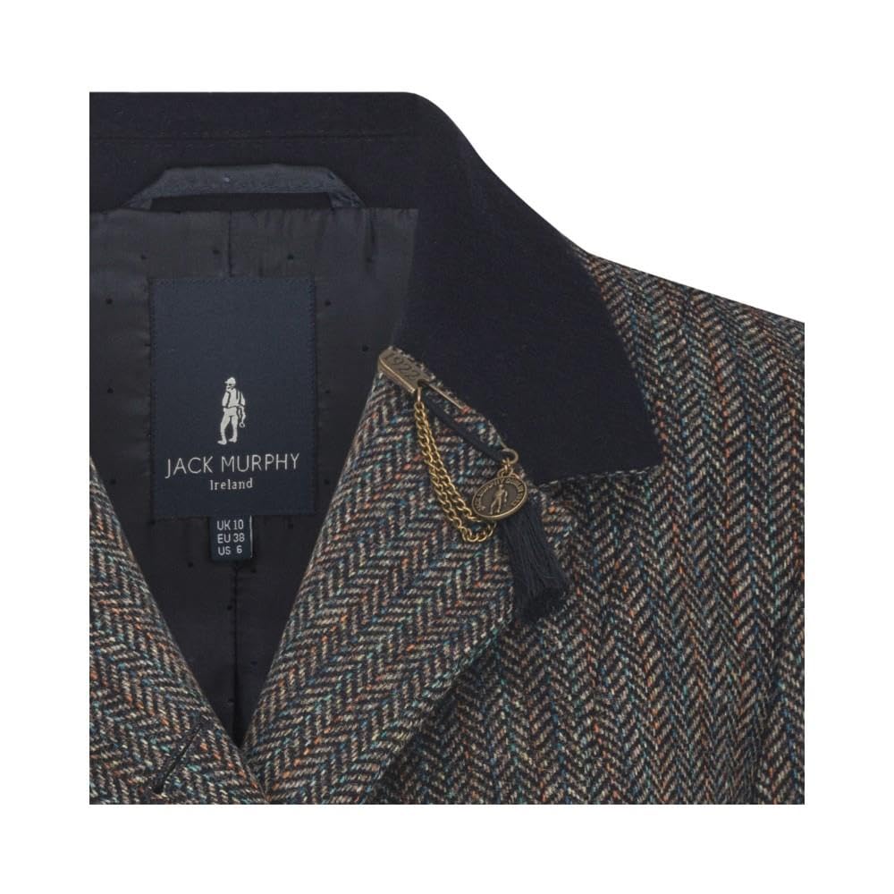 Walker and Hawkes - Ladies Jack Murphy Tweed Sasha Blazer - Blue