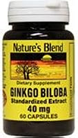 Vista 1 de Ginkgo Biloba 40 mg 60 Caps por Nature's Blend
