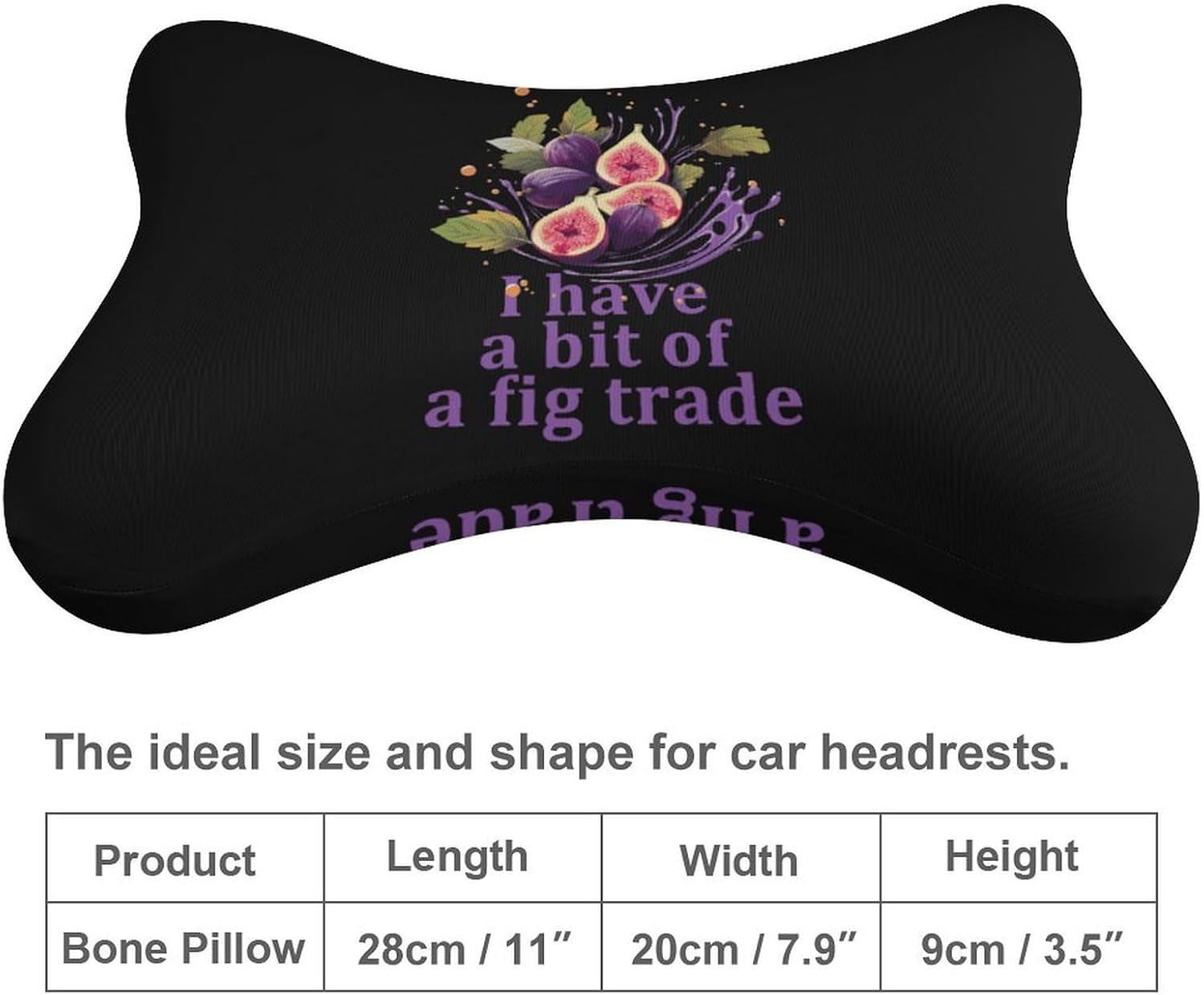 I Have A Bit of A Fig Trade 2 Pack Car Neck Pillow Car Headrest Soft Car Pillow for Most Cars