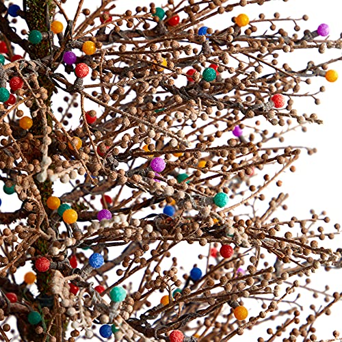 Nearly Natural T3258 7Ft. Frosted Berry Twig Artificial Christmas Tree thumb #7