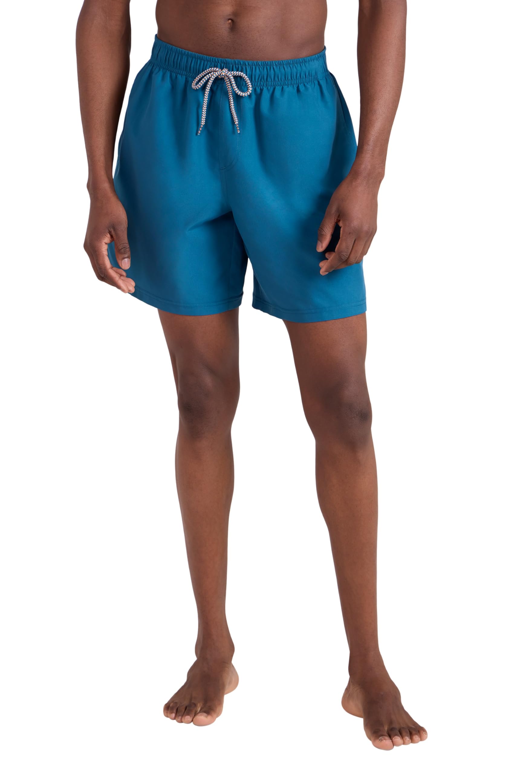 Mountain Warehouse Men's Petrol Aruba Swim Shorts - Fast Dry Swimming Trunks, Lightweight Board Shorts, Adjustable Draw Cord Beach Short Pants - Spring Summer, Holidays S