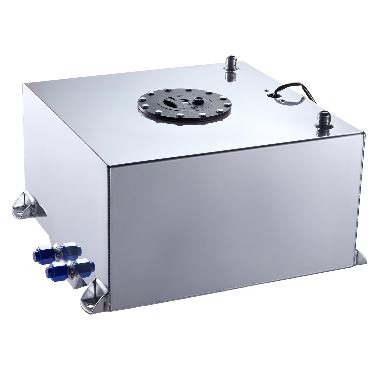 EVIL ENERGY 10 Gallon Fuel Cell Gas Tank Aluminum with Level Sender Street Drift Silver