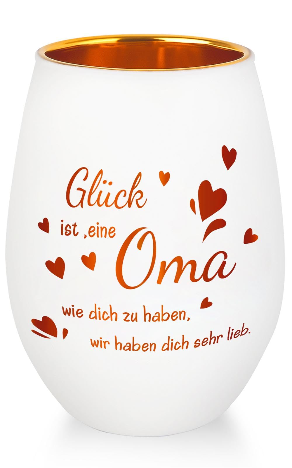 Belillpipi Geschenke für Oma, Windlicht aus Glas für Oma, Teelichthalter mit Gravur für Muttertag Personalisierte Geschenke für Geburtstag Weihnachten