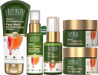 Lotus Botanicals Vitamin-C Day Cream_50g + Night Cream_50g + Face Wash_100g + Face Serum_30ml + Face Toner_50ml (Set Of 5) Price In India