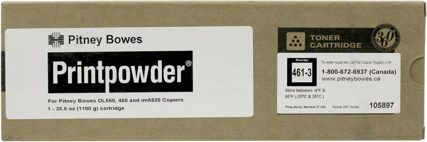 NEW Imagistics OEM Toner 461-3 (1 Bottle) (Copier) by Imagistics/Pitney Bowes