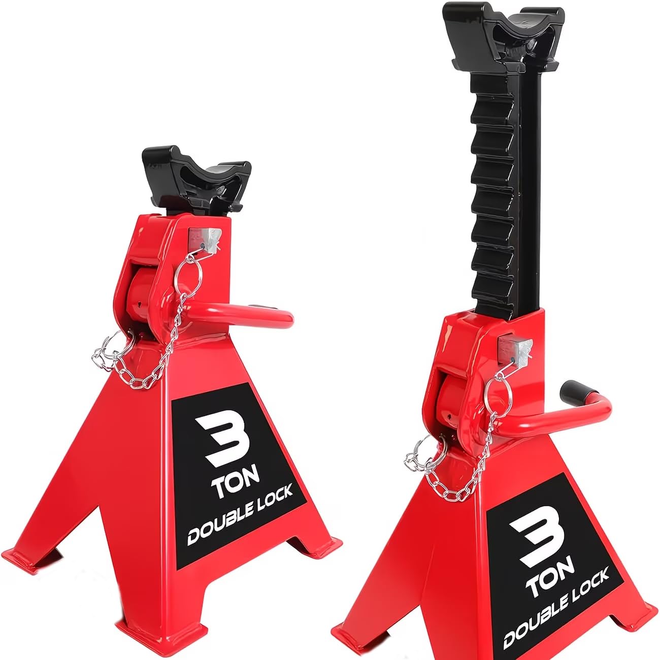 Cavalletti di supporto per auto, piattaforma di sollevamento per auto, cavalletto sollevatore per auto regolabile in altezza, rampa di accesso, cric per auto, portata 3 t, in ghisa, cavalletti di