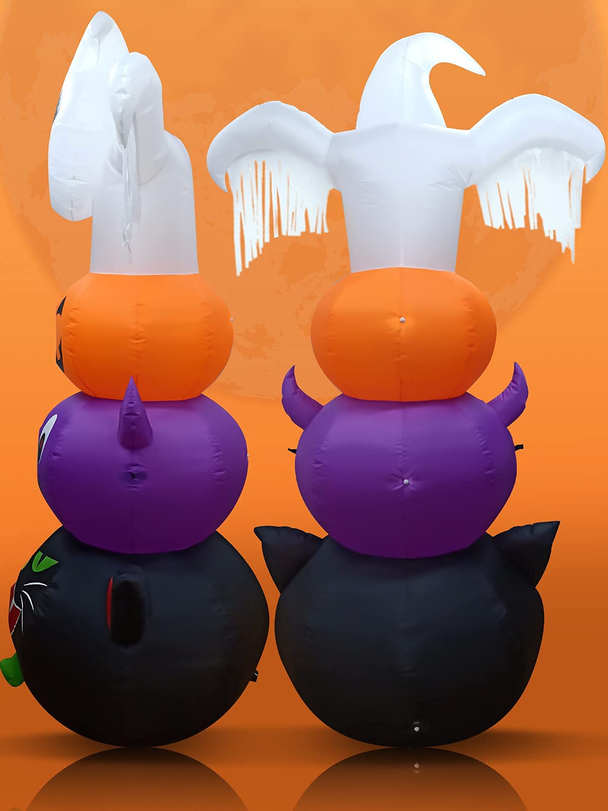 8FT Fantasmi Zucche Gonfiabili Halloween Decorazioni, Kalolary Ghost Gonfiabile di Halloween con luci a LED incorporati Gonfiabili Decorazioni per feste all'aperto per interni ed esterni