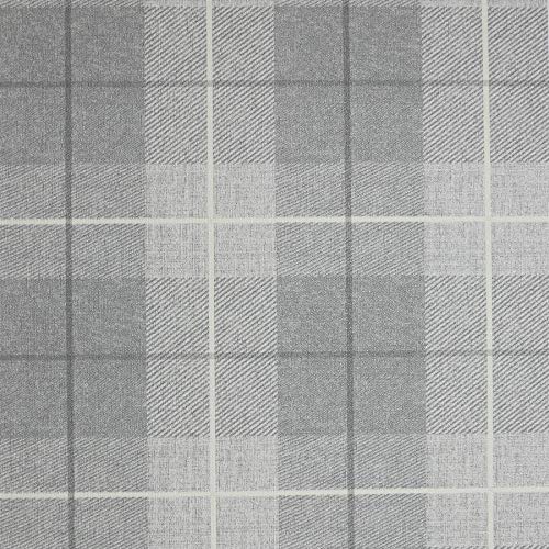 Grey Country Tartan Wallpaper Checked Textured Hessian Paste Wall Vinyl YöL
