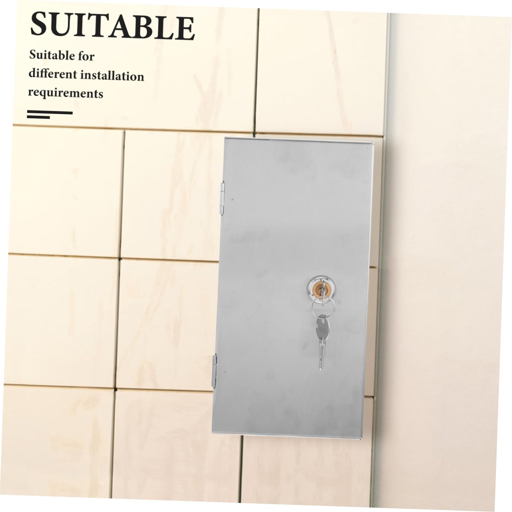 de Enchufe Exterior Inoxidable con Doble Caja Eléctrica Cerradura para Carga de Vehículos Eléctricos Instalación Adaptable para Exteriores