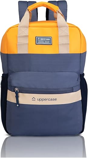uppercase Medium 17 Ltrs Vegan Leather (upto 14 inch) Laptop Backpack 2300EBP1 3x more water resistant sustainable bags with rain proof zippers for…