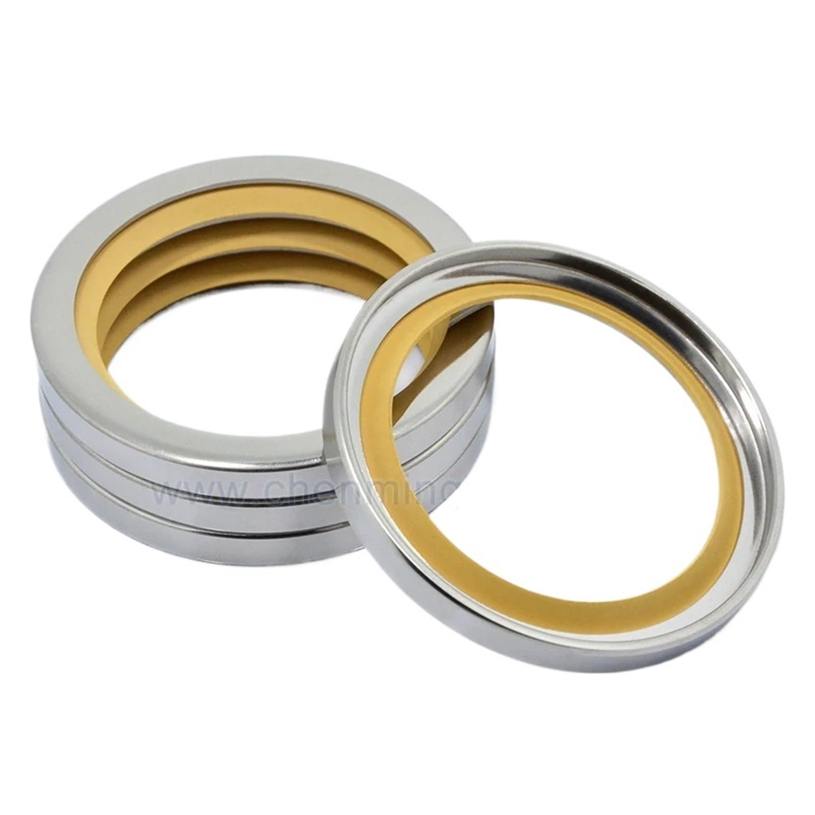 UWUKCJOKQ 1pcs 60 * 80 8 10 PTFE Lip Oil Seal with Stainless Steel Housing Yellow Single and Dual(60x80x10 Cdlbdyw)