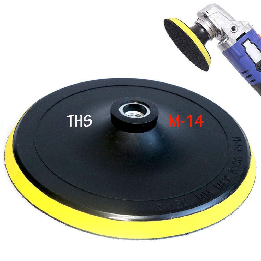 THS M14 Polishing Buffing Pad, Sanding Disc Backing Pad for sander/polishers (7 inch)-image-32