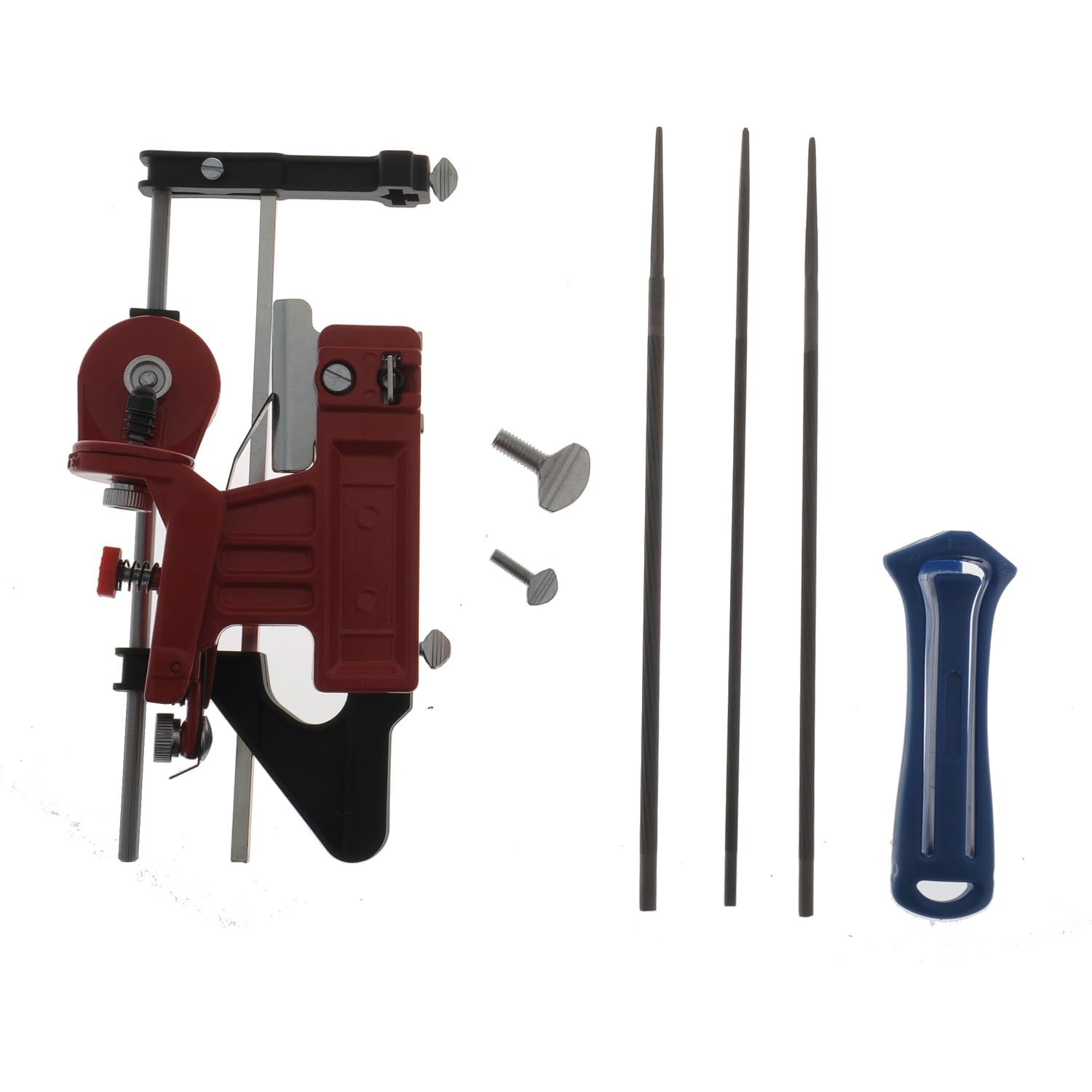 Jardiaffaires Tecomec Deluxe Handschleifmaschine, professionell, 3 Feilen mit Griff