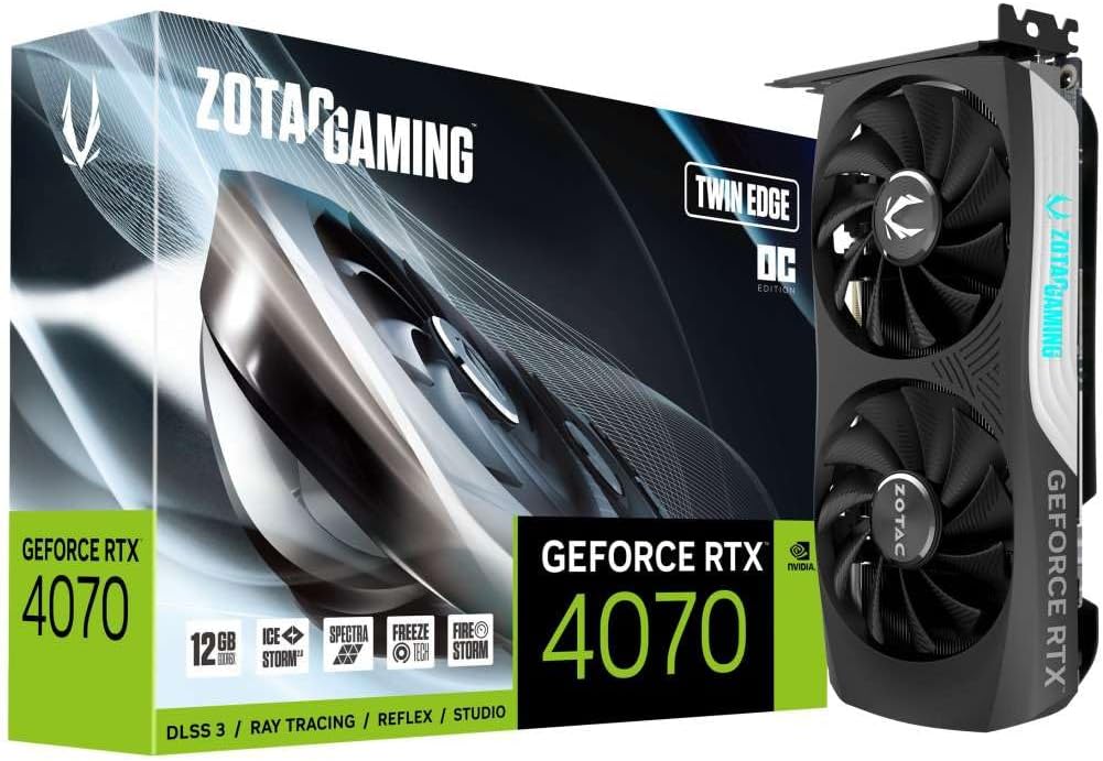 ZOTAC Placa gráfica GeForce RTX 4070 Twin Edge