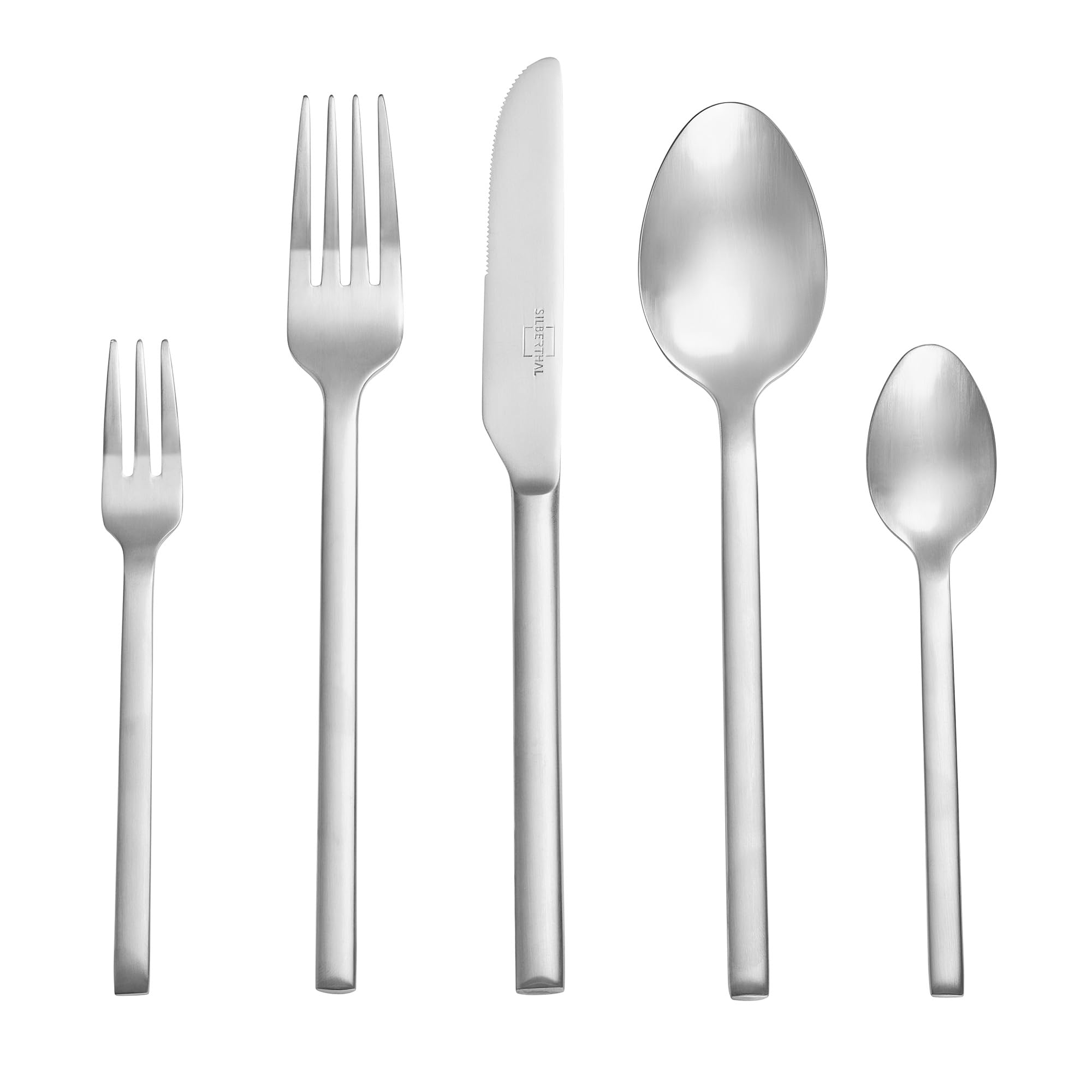 SILBERTHAL Set de cubiertos para 6 personas - Cubertería acero inoxidable 30 piezas