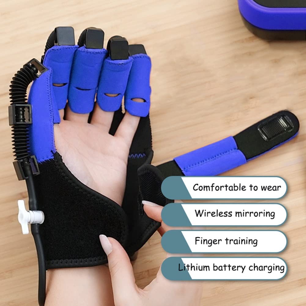 Supporto per Ortesi da Dito Stecca per Dita Guanti per Riabilitazione, Attrezzatura per l'allenamento per la Riabilitazione dell'emiplegia della Mano per la Circolazione Sanguigna