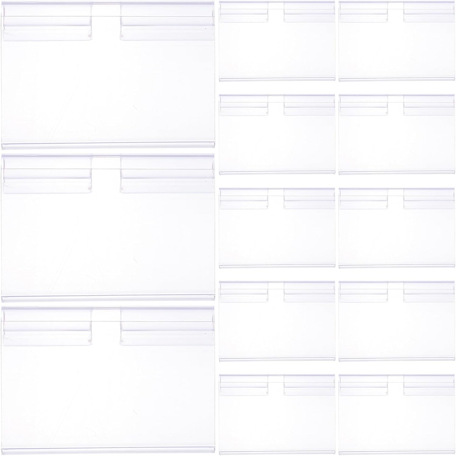 50pcs Plastic Price Tag Display Holder for Retail Shelf Label Signs