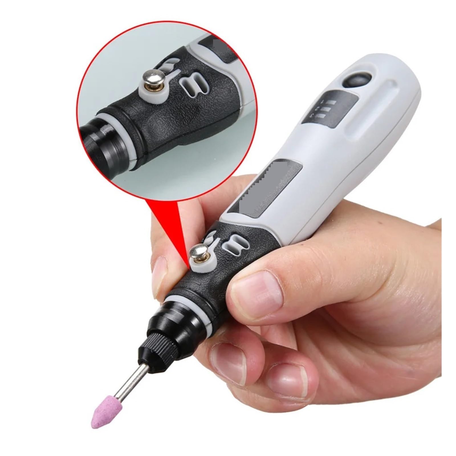 4.2V 600mA Przenośny Mały Elektryczny Młynek Grawer Pen Mini Wiertarka Narzędzie Obrotowe Szlifierka Akcesoria USB Ładowanie Intuicyjne, Proste Sterowanie(4pcs)