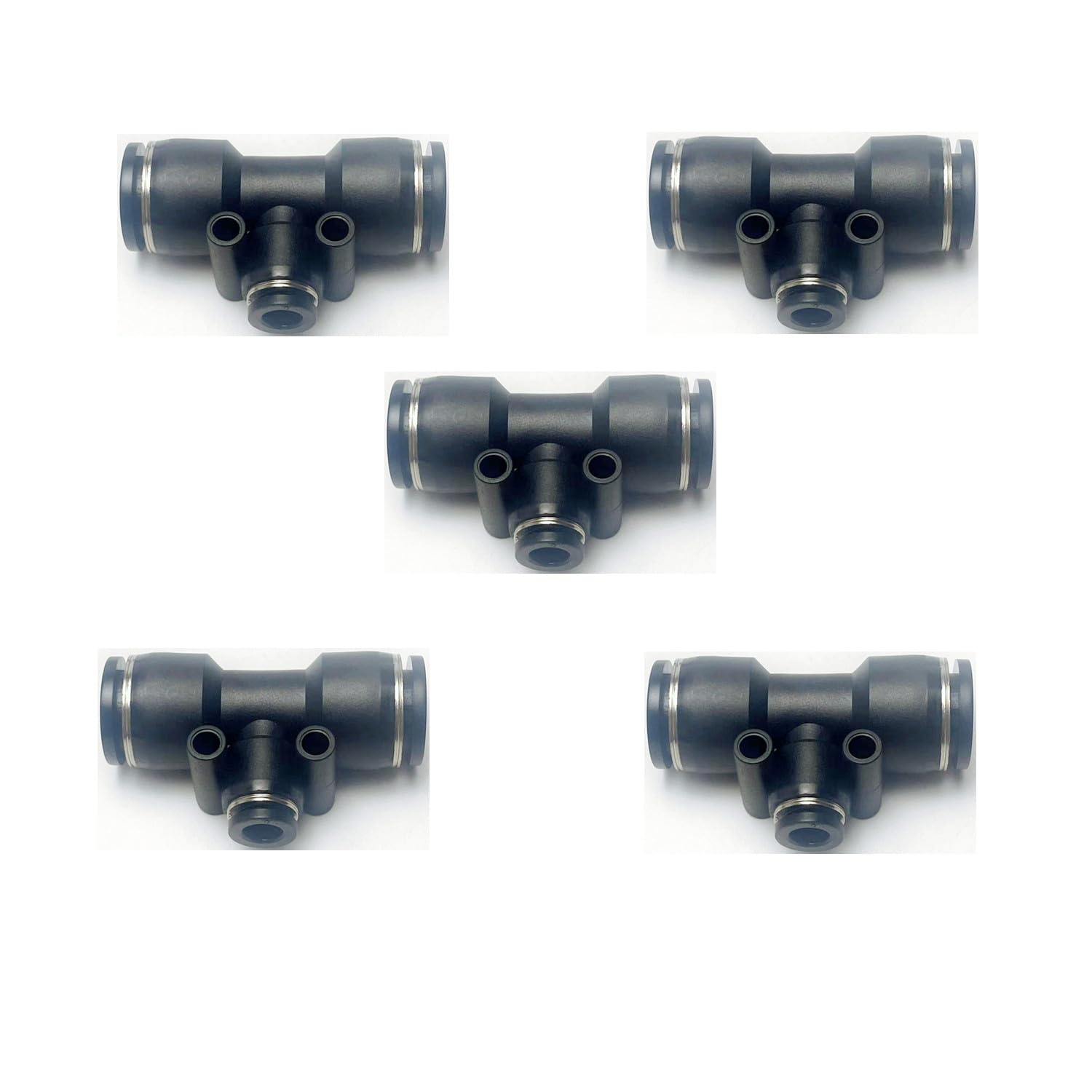 VETLEY PNEUMATIC Black Plastic Push To Connect Fittings 1/2