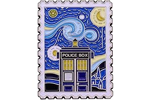 TARDIS Starry Night Enamel Pin