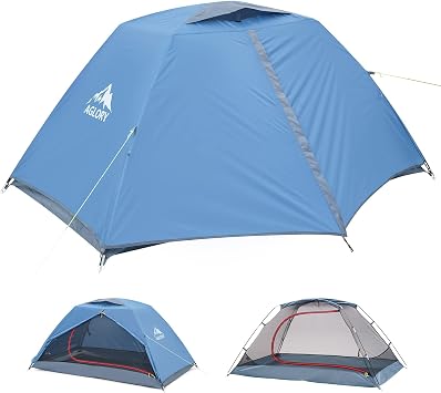 Camping Tent for 1 to 2 Person,Lightweight Backpacking Tent, Easy Setup Waterproof Family Tents for Hiking, Mountaineering & Outdoor