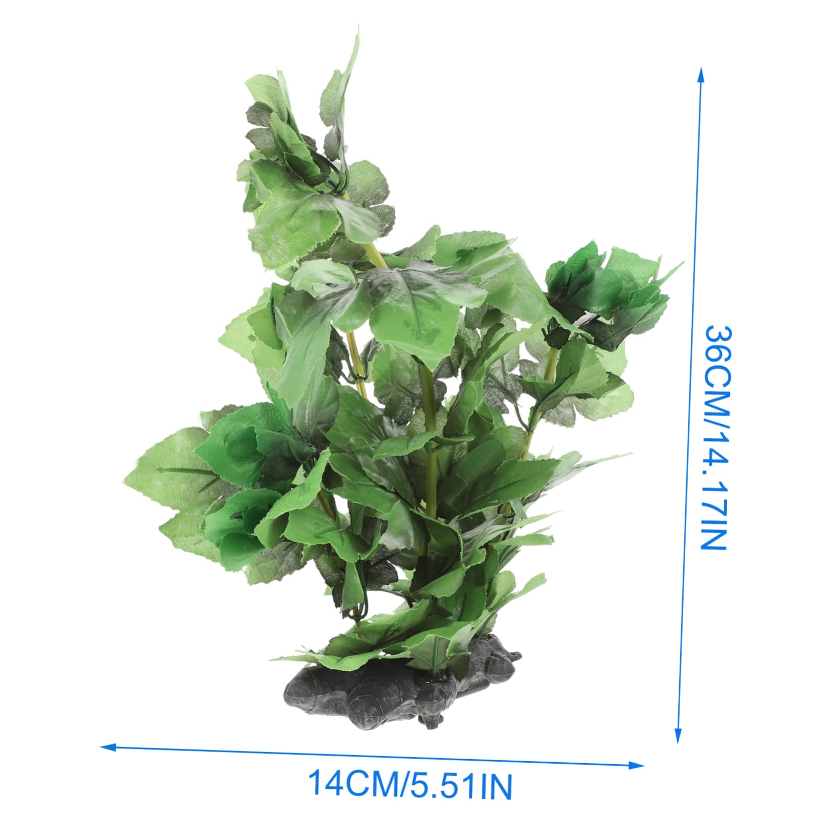 POPETPOP 5 Piezas pecera Plantas acuaticas Madera Flotante para Peces Agua Planta Artificial Original pequeña Planta de Acuario decoración Decorativa del Tanque de Peces el plastico